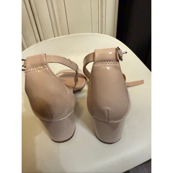 Steve Madden Women's Open Toe Ankle Strap Block Heel JCarrson Sandals Nude Sz 7 - Picture 10 of 14